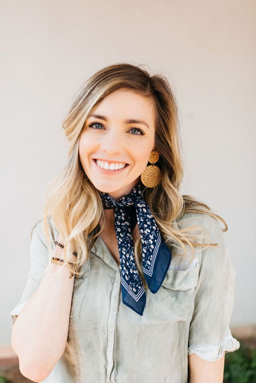 Boho Bandana Face Mask Navy