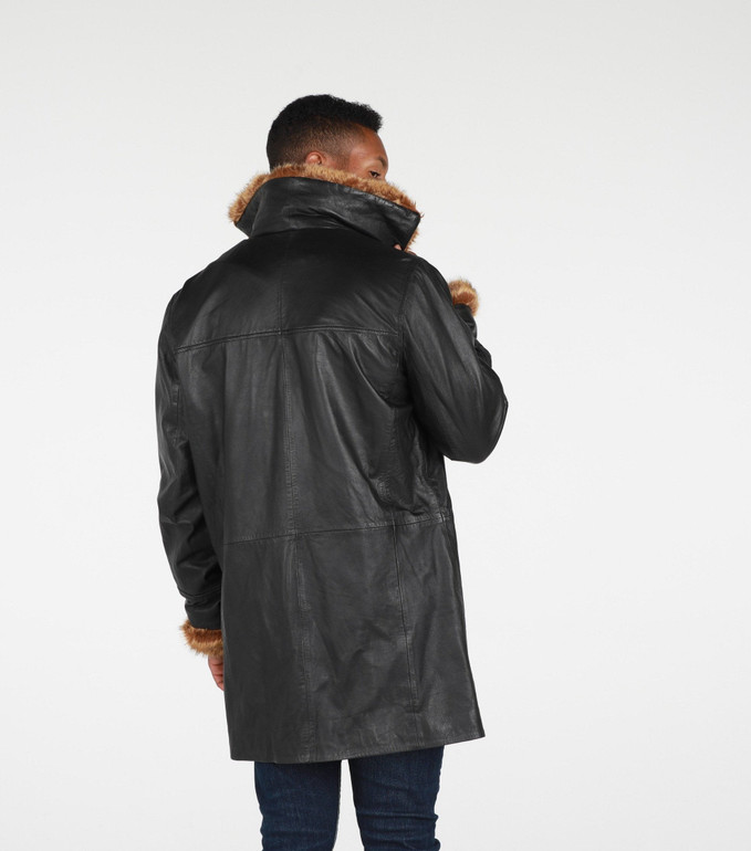 Ulman Men's Winter Leather Coat