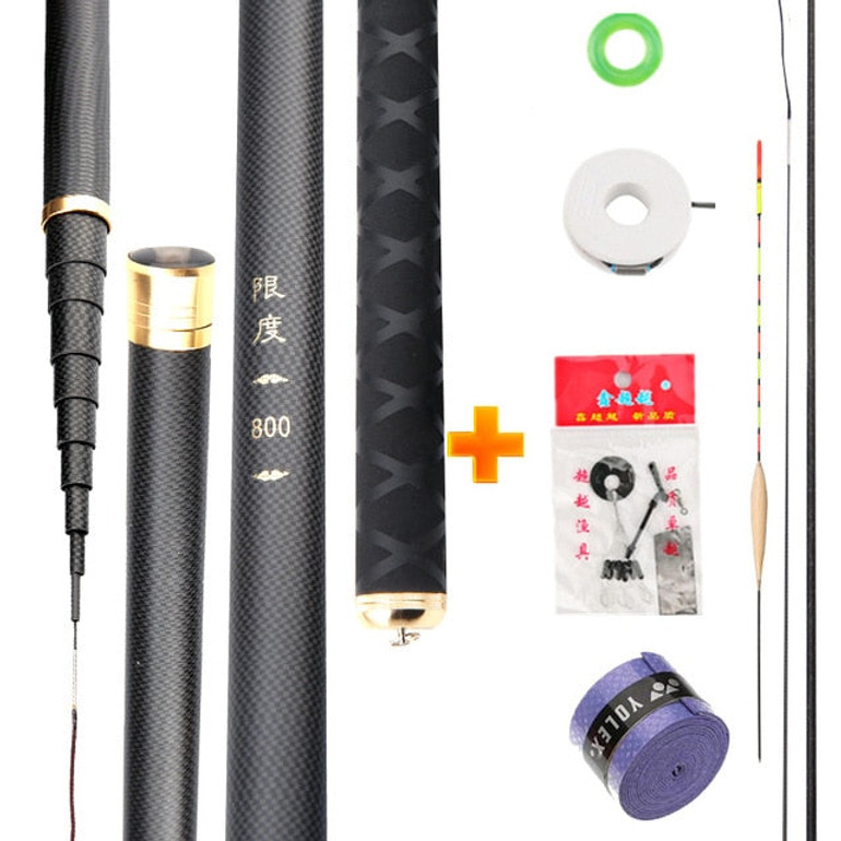 Super Light Hard Carbon Fiber Hand Fishing Pole Telescopic Fishing Rod 2.7M/3.6M/3.9M/4.5M/5.4M/6.3M/7.2M/8M/9M/10M Stream Rod Super Light Hard Carbon Fiber Hand Fishing Pole Telescopic Fishing Rod 2.7M/3.6M/3.9M/4.5M/5.4M/6.3M/7.2M/8M/9M/10M Stream Rod