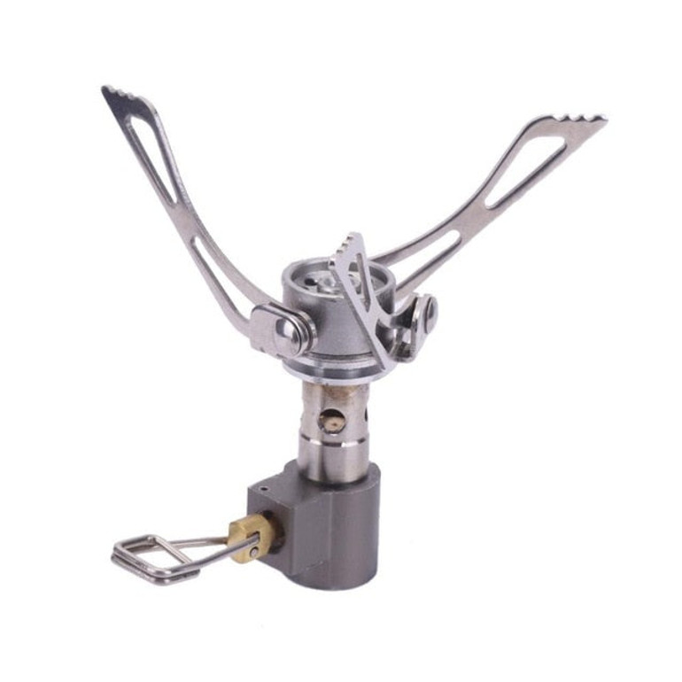 3000W 45g Mini Camping Oven Gas Stove Outdoor Portable Folding Survival Furnace Stove Pocket Picnic Cooking Gas Cooker
