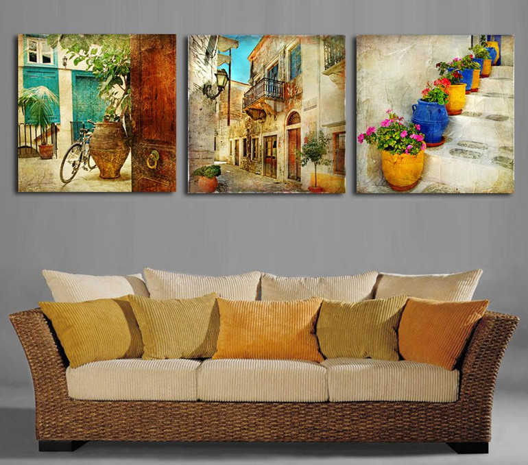 3 Panels Canvas Paintings Gardening Home Decoration Wall Art Painting Decorative Wall Pictures 3 Panels Canvas Paintings Gardening Home Decoration Wall Art Painting Decorative Wall Pictures