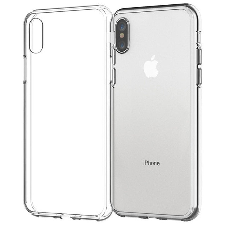Ultra Thin Silicone Clear Phone Case For iPhone