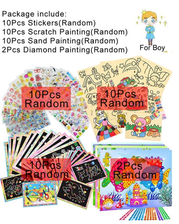 Diamond Stickers Educational Learning Drawing Toys for Kids Diamond Stickers Educational Learning Drawing Toys for Kids