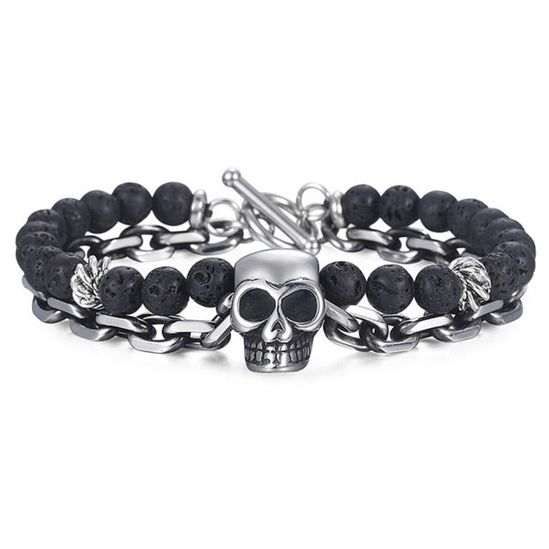 Tiger Eye Stone Men's Beaded Bracelet