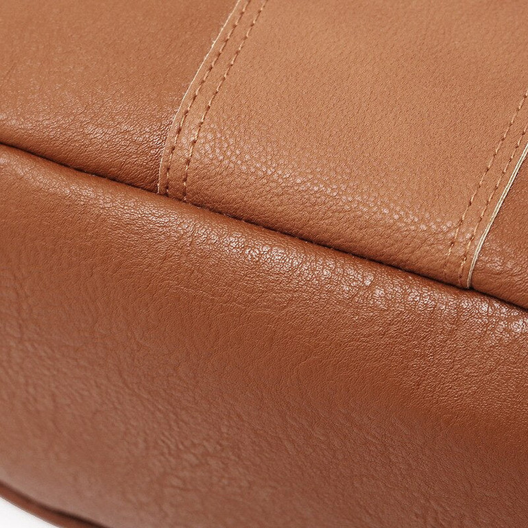 Stylish anti-theft leather backpack