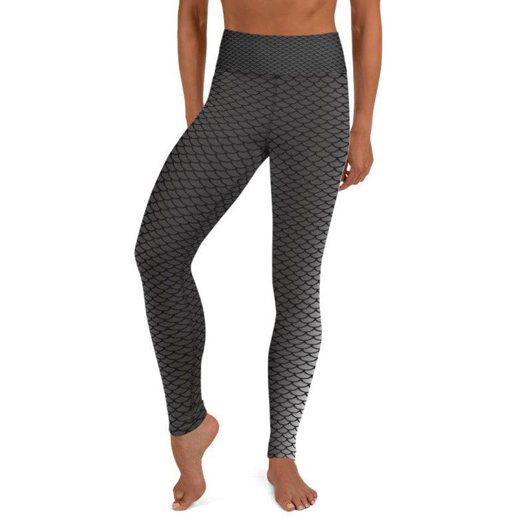 Black White Mermaid leggings, Capris and Shorts