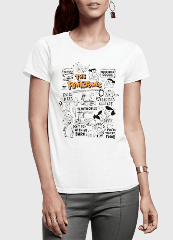 DOODLE Half Sleeves Women T-shirt DOODLE Half Sleeves Women T-shirt