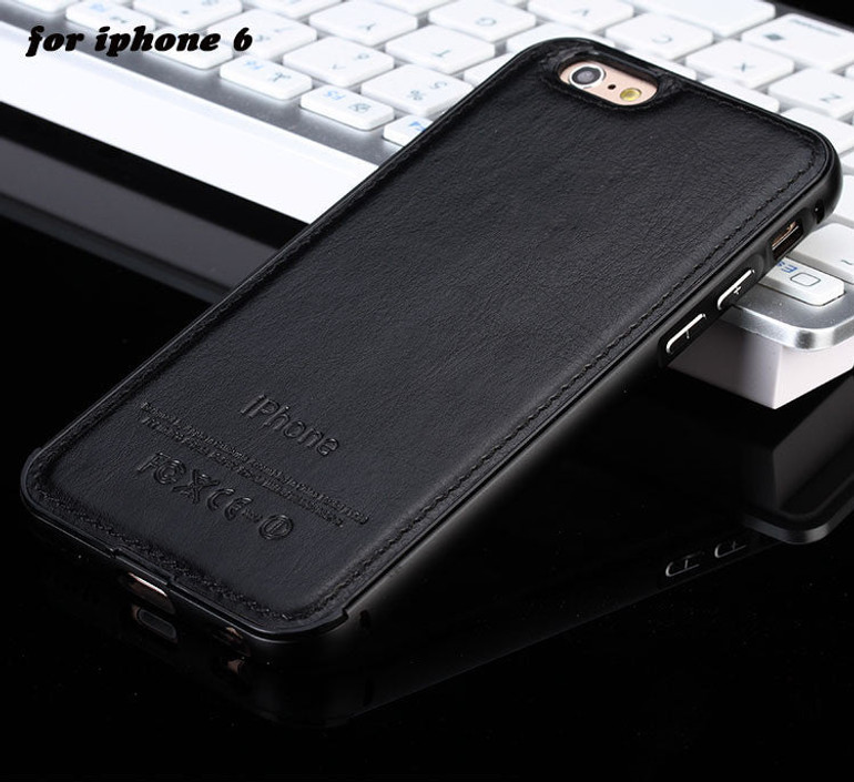 Luxury Leather Handtailor 2 in 1 phone cover cases for iphone 5 5s 6 6 plus PT1855