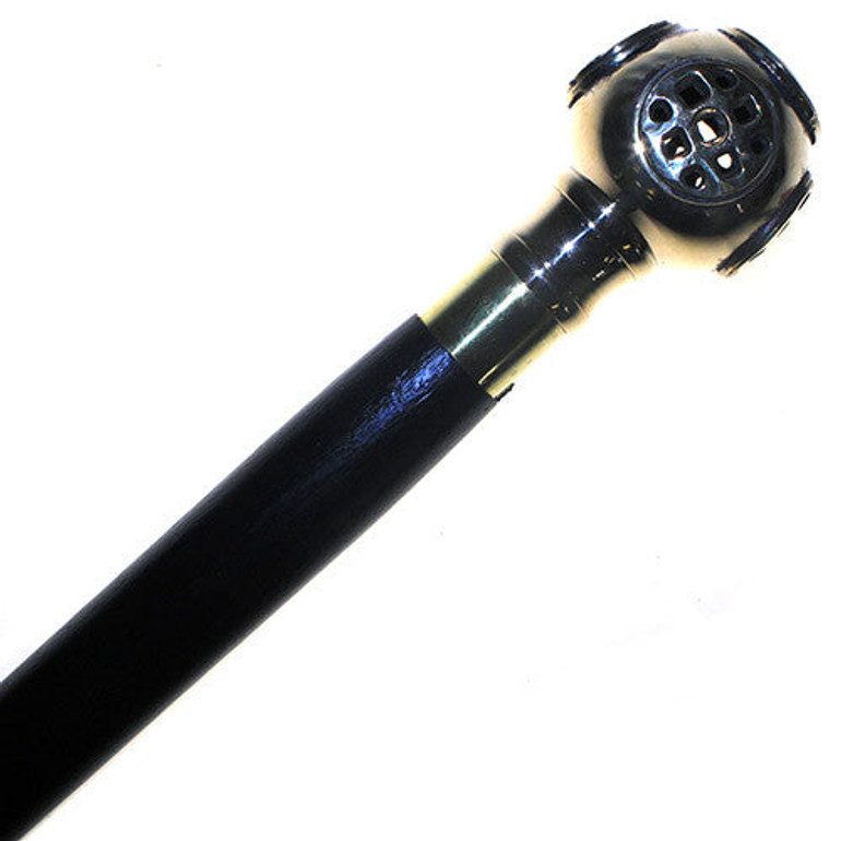 Walking Stick with brass handle - Diving Helmet