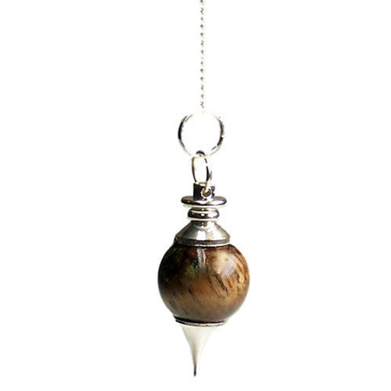 Tiger Eye Sphere Pendulum