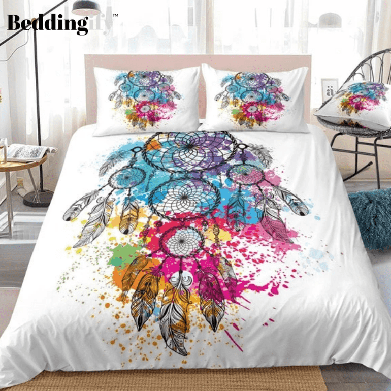 Colorful Dreamcatcher Bohemian Bedding Set