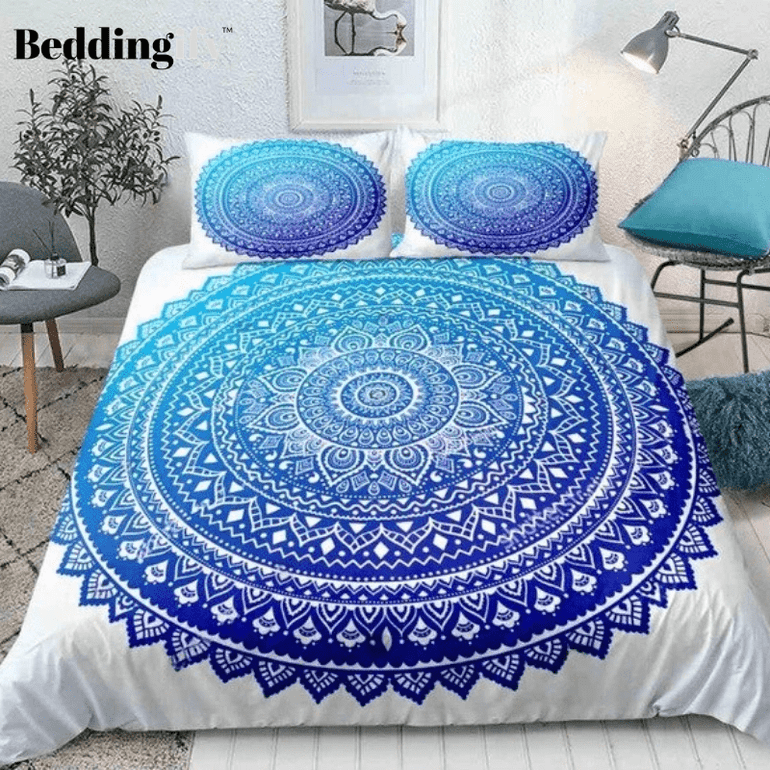 Bohemia Light Blue Bedding Set