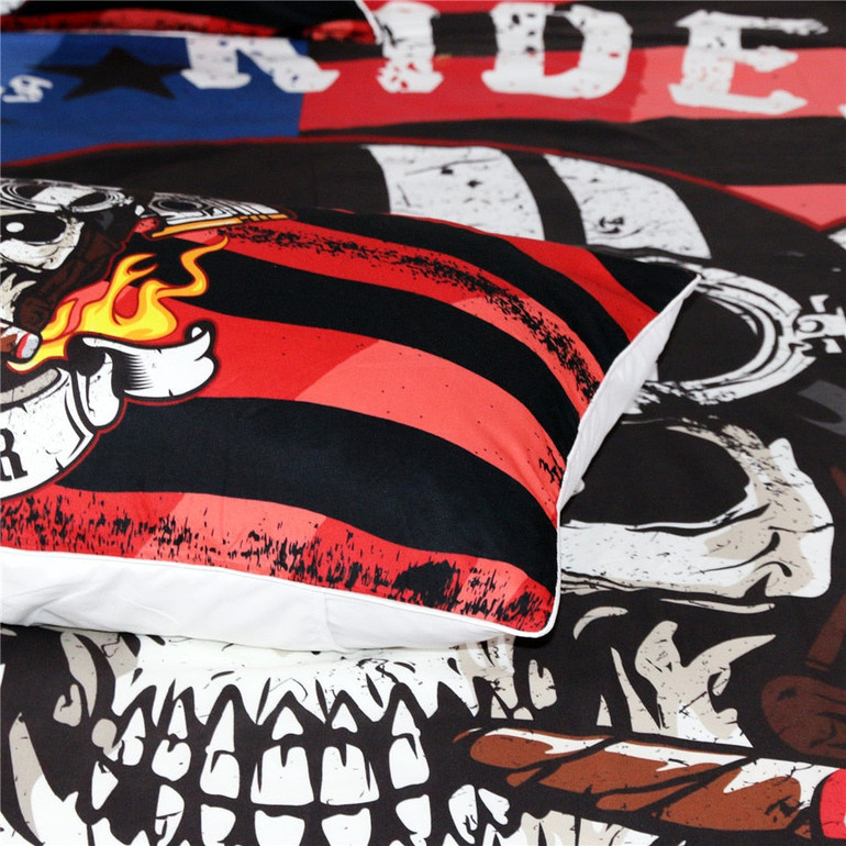 Fire Skull Bedding Set