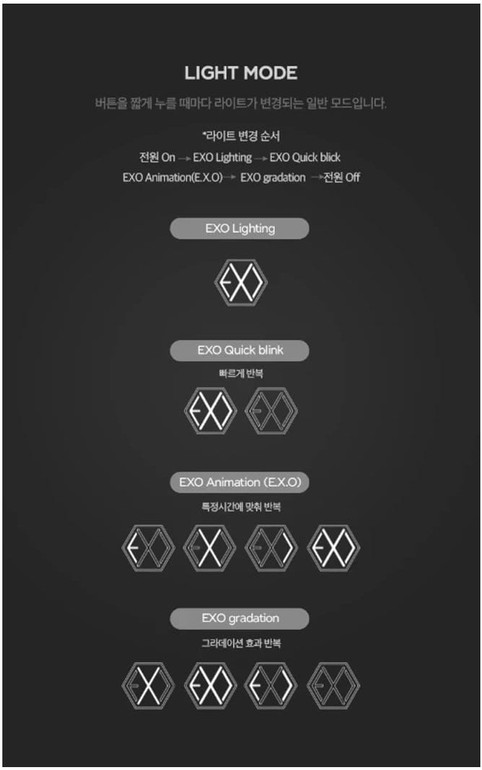 EXO OFFICIAL LIGHT STICK (FANLIGHT) Ver.3