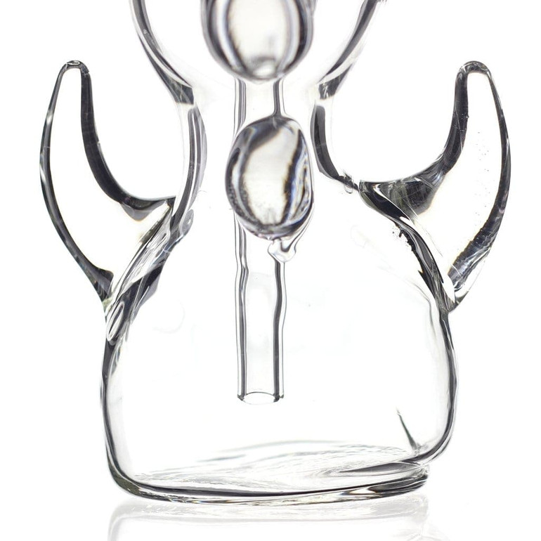 Clear Horned Bubbler