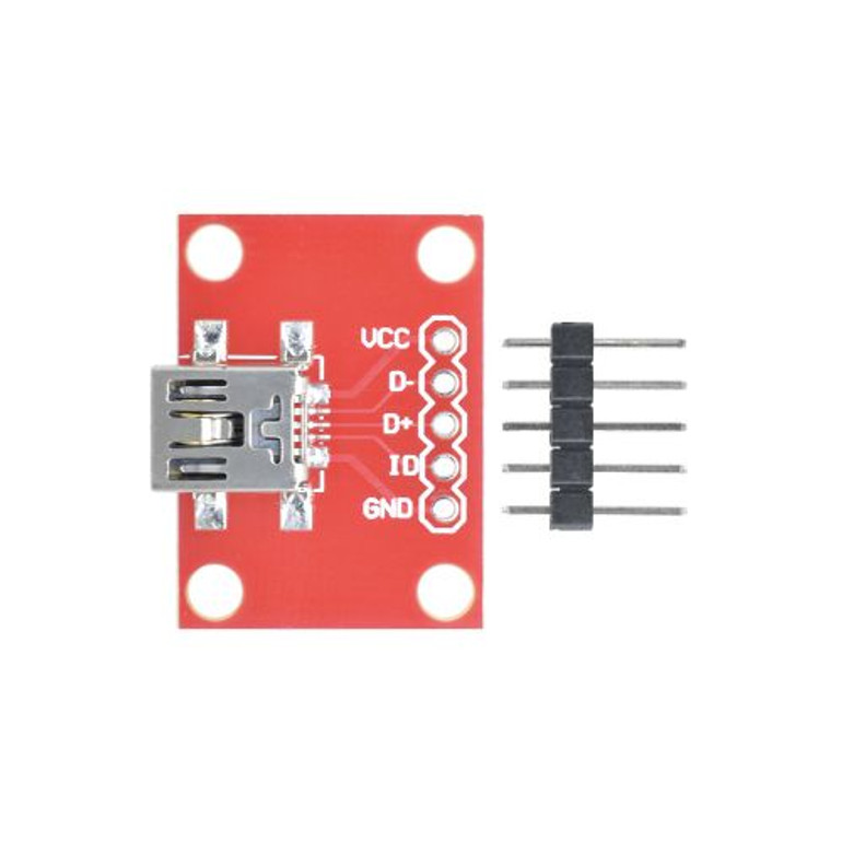 5V 100mA Mini USB Development Breakout Board Adapter Plate with 5 Pin Header for USB Mini-B Extension Board Module