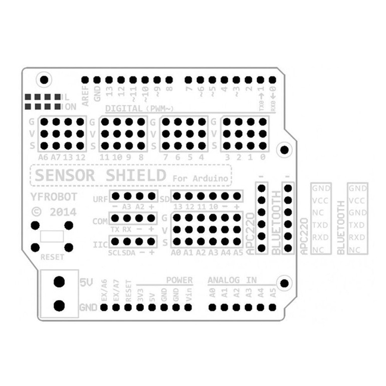 V5 Sensor Shield Expansion Board Shield For Arduino UNO R3 V5.0 Electric Module