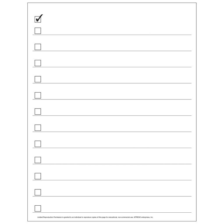 Checklist Free Printable