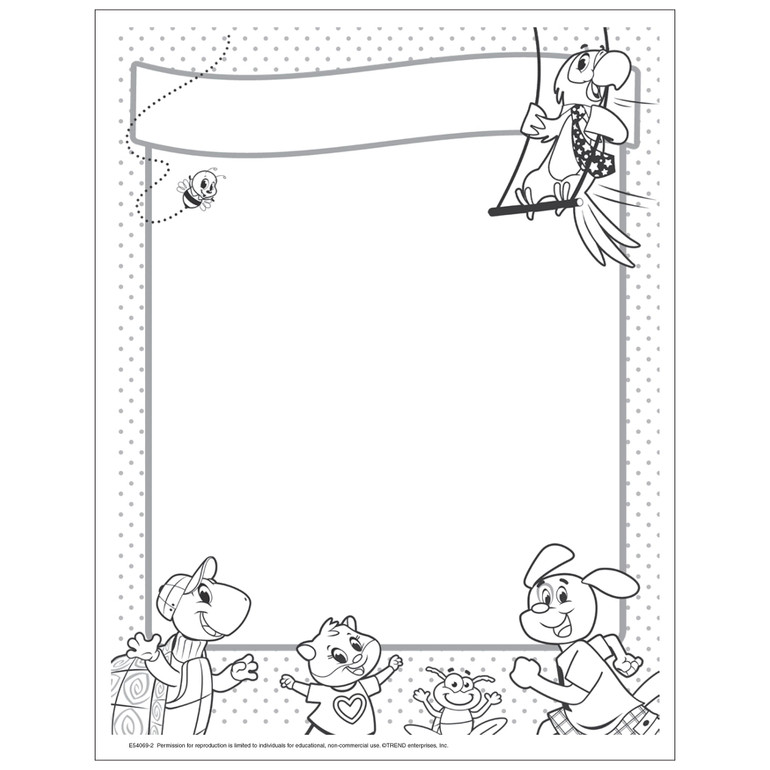 Animal Border Paper Free Printable