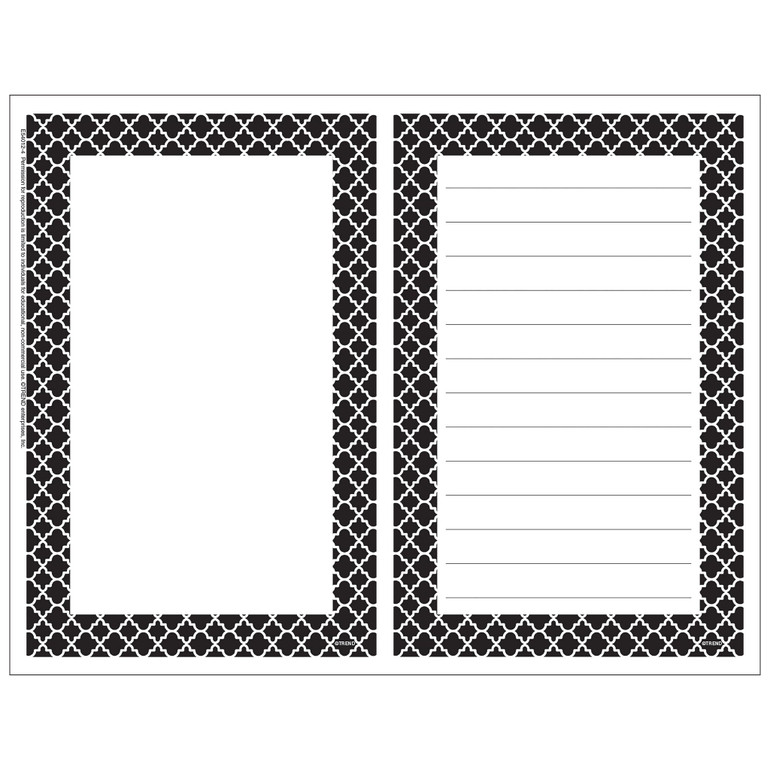 Moroccan Note Paper Free Printable