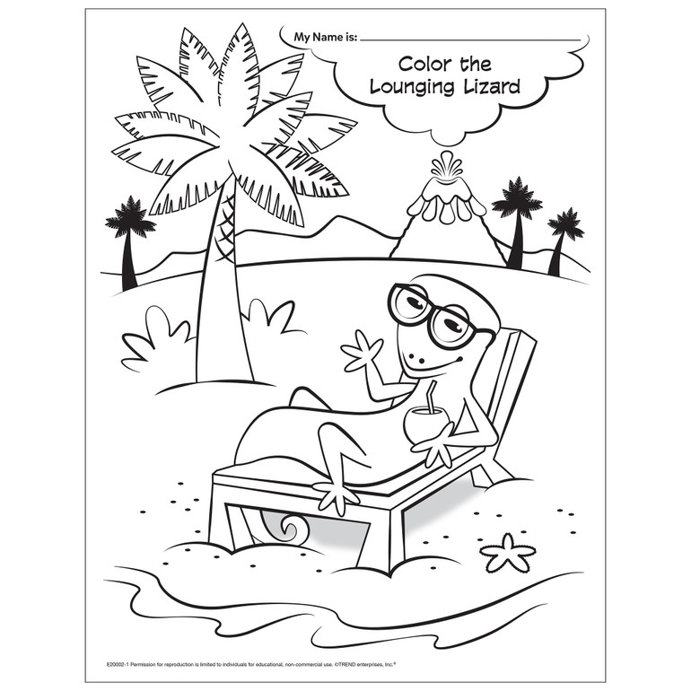 Lava Lizards™ Coloring Page Free Printable