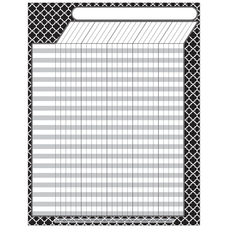 Moroccan Blank Incentive Chart Free Printable
