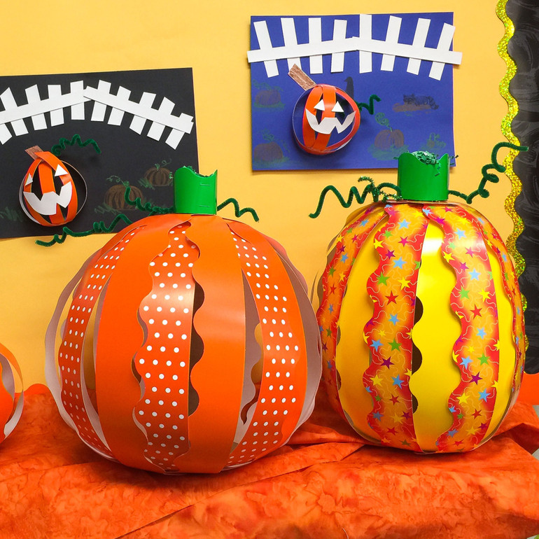 Big Paper Pumpkins DIY