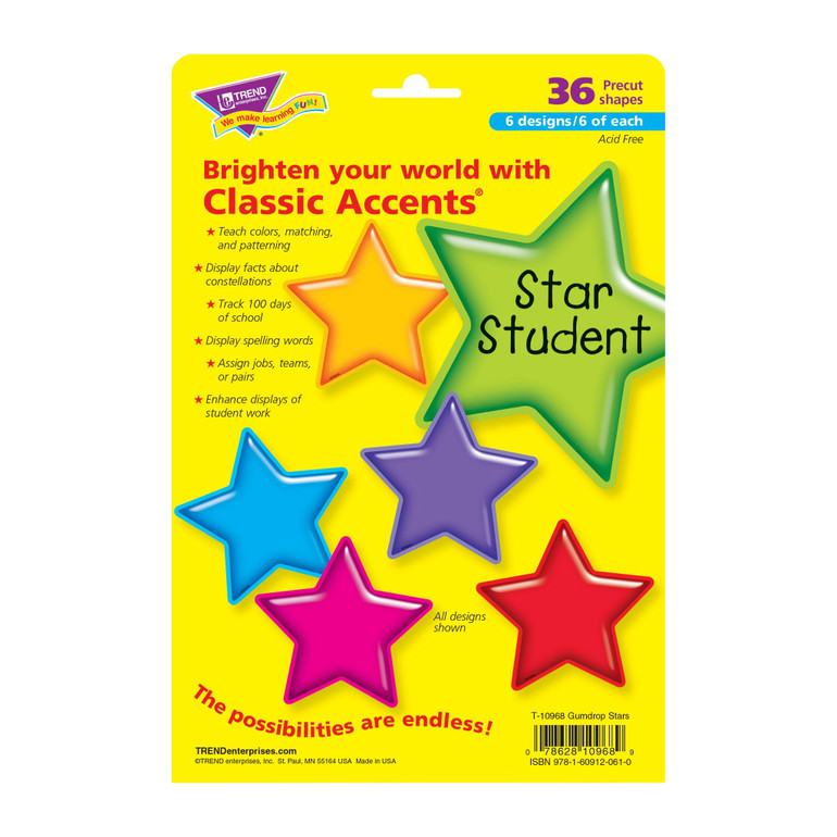Gumdrop Stars Classic Accents® Variety Pack