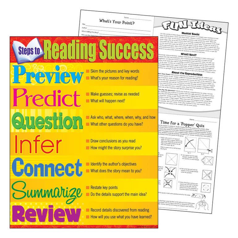 Steps to Reading Success Learning Chart
