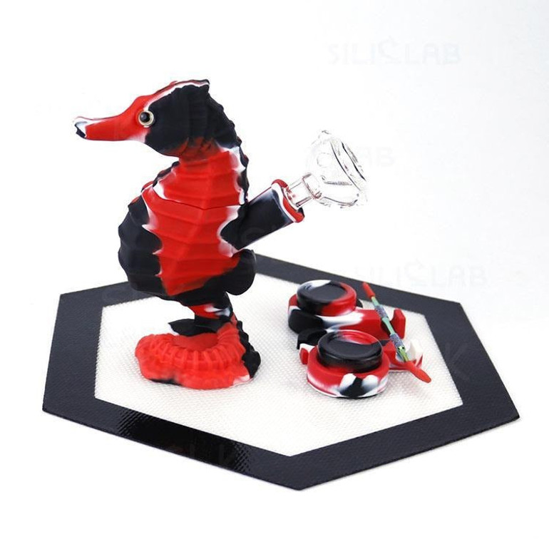 Seahorse Water Pipe Silicone Nonbreakable Rig