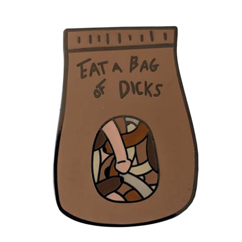 Bag Of Dicks Enamel Pin