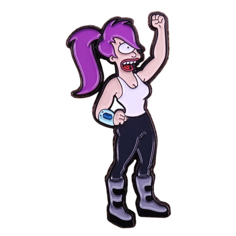 Leela Futurama Enamel Pin