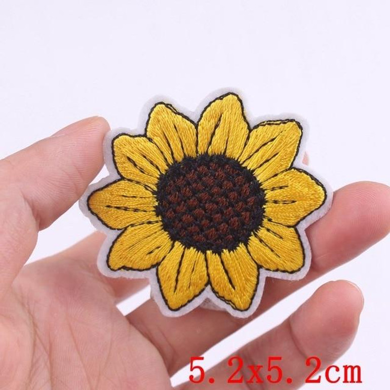 Sunflower Embroidered Patch
