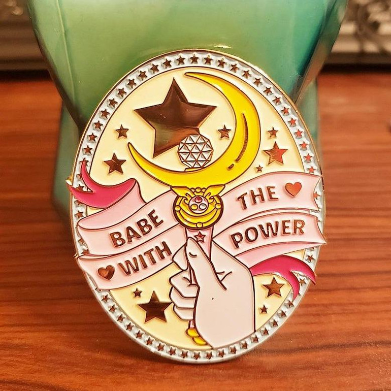 Babe With The Power Sailor Moon Enamel Pin