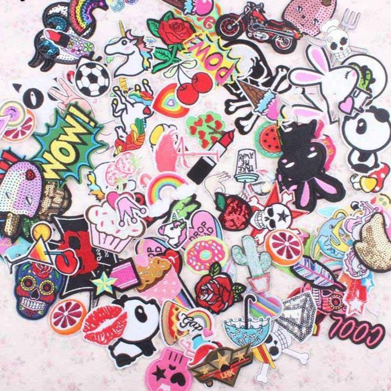 Surprise! Lucky Dip Bag Of 30 Random Kawaii Embroidered Patches Surprise! Lucky Dip Bag Of 30 Random Kawaii Embroidered Patches