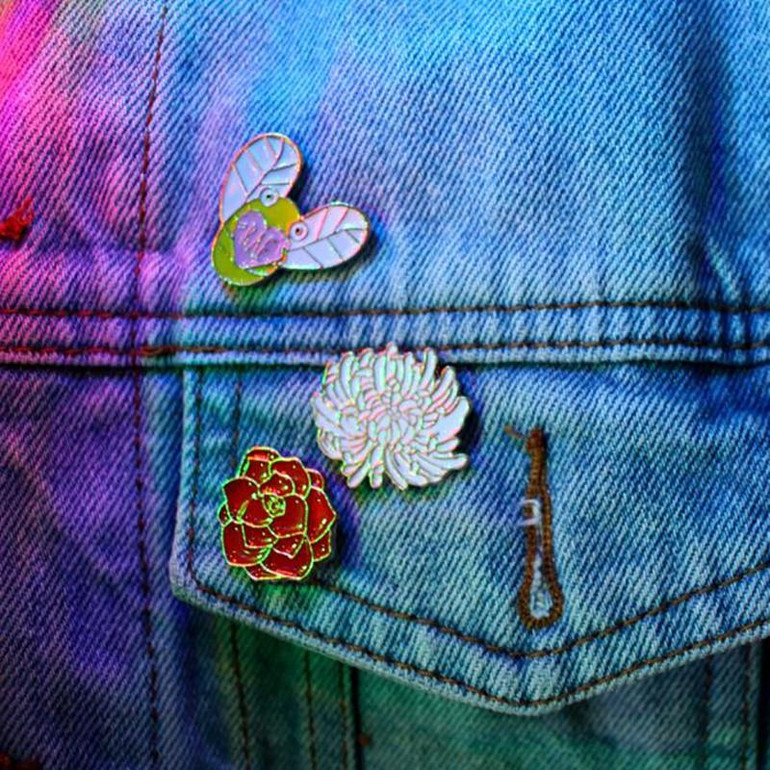 Red Rose Enamel Pin