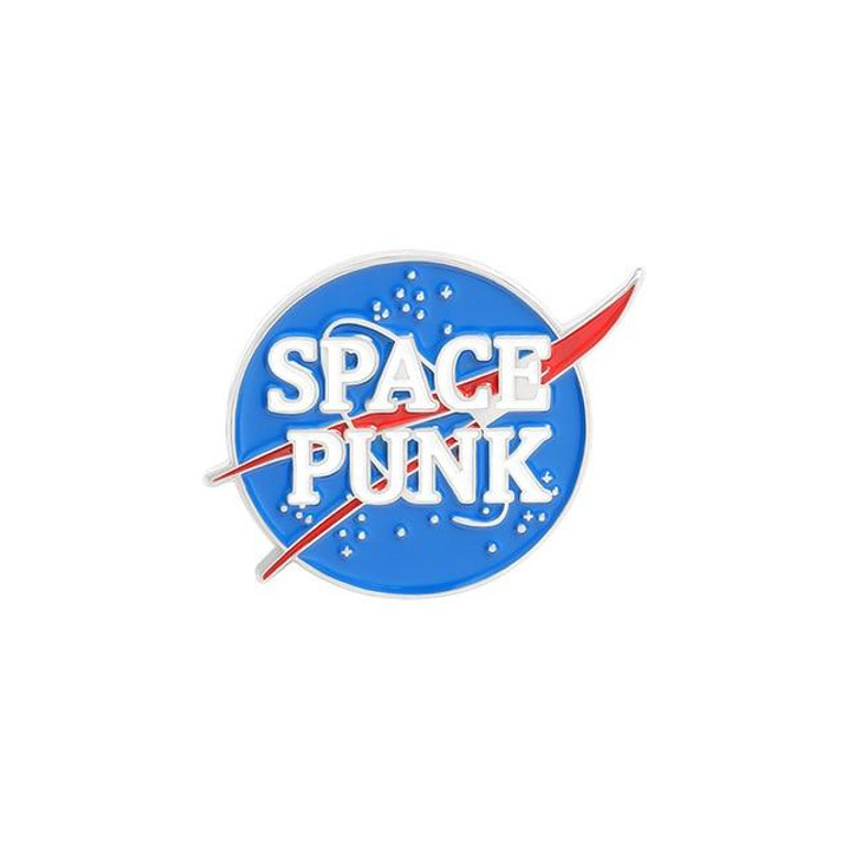 Space Punk NASA-Style Enamel Pin