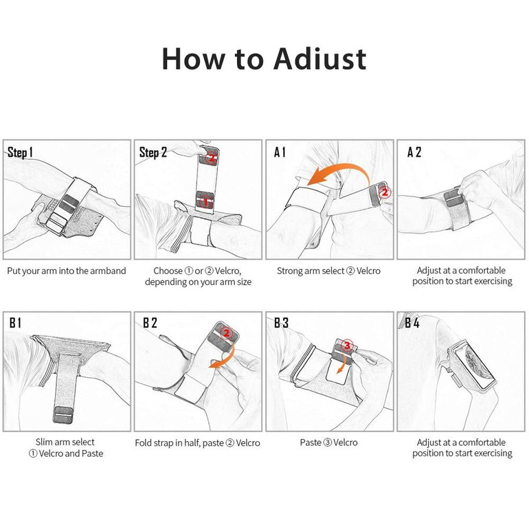 Water Resistant Cell Phone Armband Case For Iphone/Samsung/Android