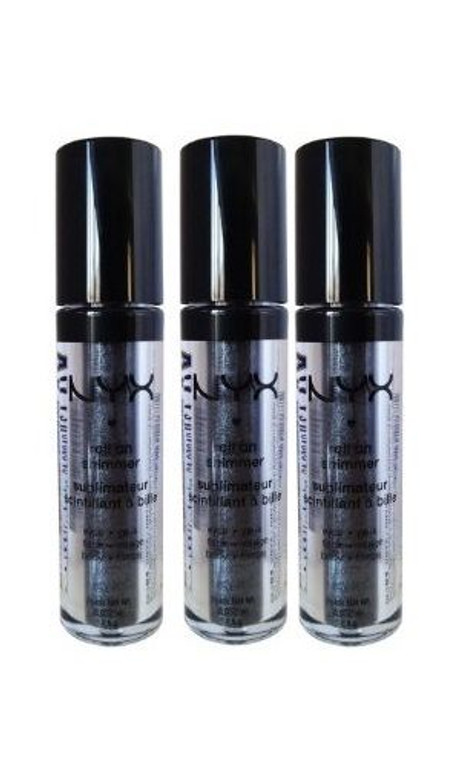 Lot Of 3 - Nyx Roll On Eye Shimmer Onyx Multi Colored Glitter