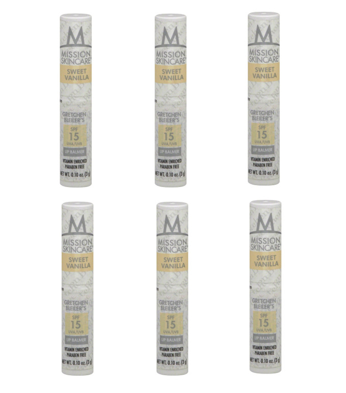 Mission Skin Care Spf15 Lip Balm, Sweet Vanilla Choose Your Pack