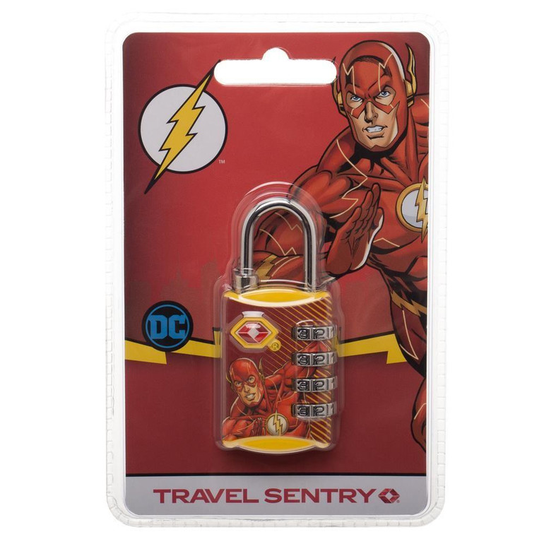 DC Comics The Flash Graphic Design TSA Approved Travel Combination Luggage Lock for Suitcase Baggage
