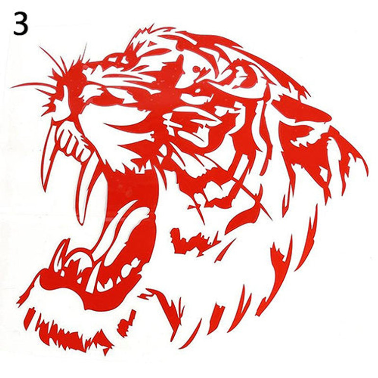 Tiger Head Pattern Tribal Graphic Decal Auto Car Window Decorative Stickers