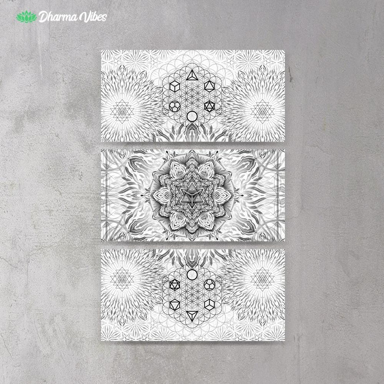 Geometric Bright by Yantrart 3-Piece Canvas