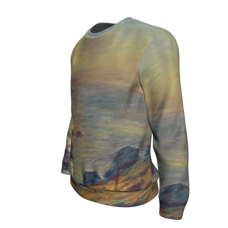 Sunset at Douarnenez by Renoir - Sweatshirt