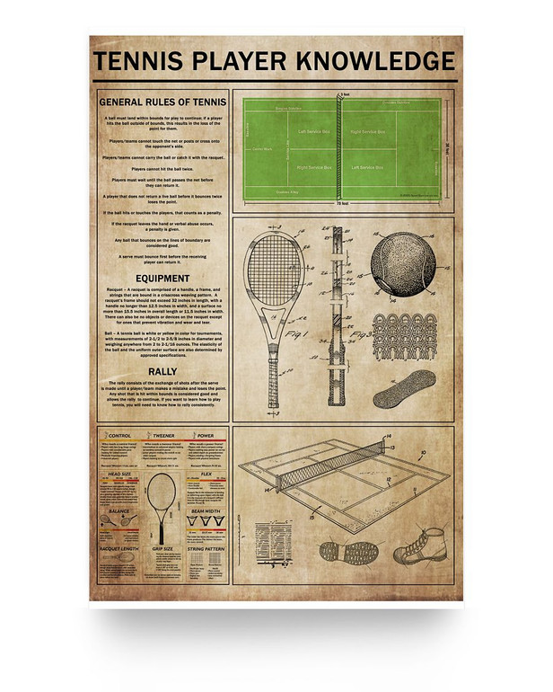 Inspirational to My Son Poster from Dad Tennis Player Knowledge Print Poster Kitchen Wall Art Home, Man/Woman/Girl's Bedroom Decor, Gift for Man 11x 17