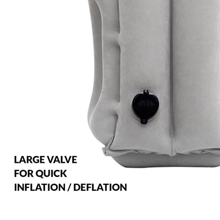 Portable Travel Pillow Inflatable and Supports Neck and Back