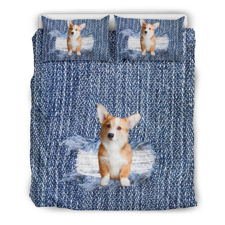 Corgi Break The Wall Bedding Set Corgi Break The Wall Bedding Set