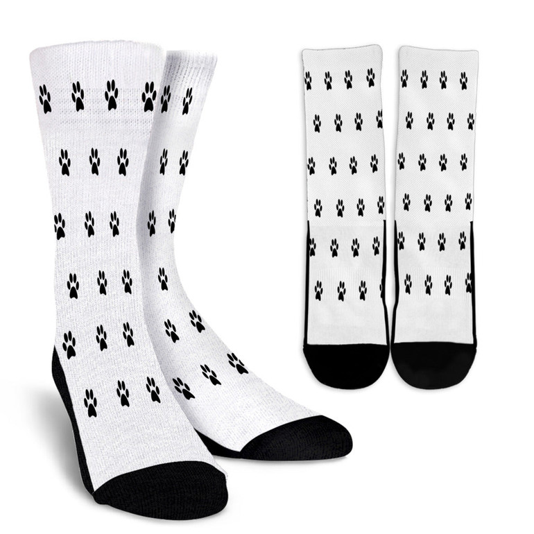 Paw prints socks