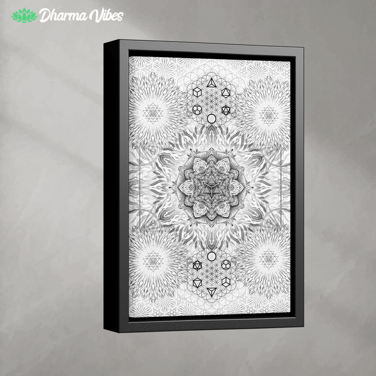 Geometric Bright by YantrArt Design 1-Piece Canvas
