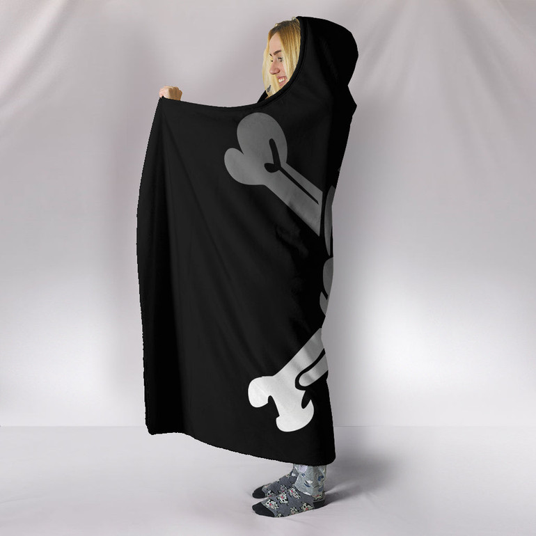 BEST SKULL HOODED BLANKET